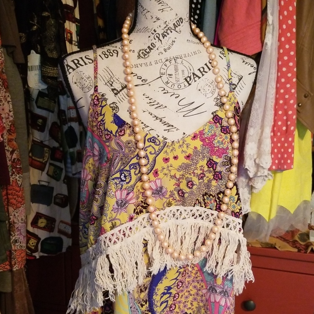 Adorable Paisley bohemian flapper style dress